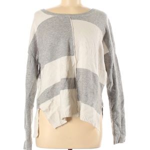 Calving Klein Asymmetrical Print Sweater